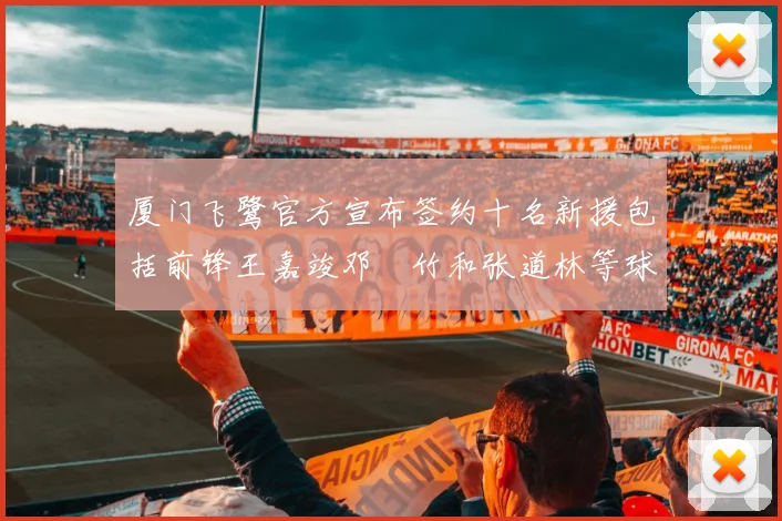 厦门飞鹭官方宣布签约十名新援包括前锋王嘉竣邓棽竹和张道林等球员